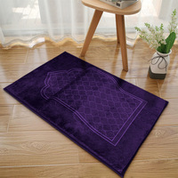 Tapis de prière islamique avec coussinets de genoux en mousse à mémoire de forme intégrés, tapis doux antidérapant, bordures exquises, tapis de prière confortable pour tous les jours