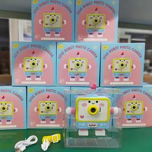 Children Cartoon Robot Camera 1080P HD Kids Digital Camera ABS Cases 180 Wide Angle 32GB Built-in <b>Memory</b> Toys Birthday <b>Gifts</b> - Product Image 4