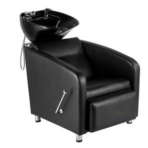 Chaise de shampoing portable avec lavabo en céramique, équipement de salon de luxe - Product Image 3