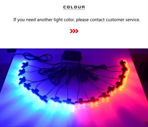 Luces Estroboscópicas LED de Advertencia de Emergencia con Control Remoto a Prueba de Agua para Parrilla Delantera de Montacargas, 12/24V - Product Image 4