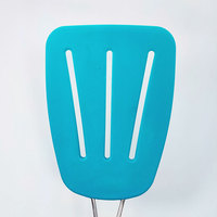 Spatule pour ustensiles de cuisine antiadhésifs Large tourneur à fente en nylon flexible en acier inoxydable résistant à la chaleur