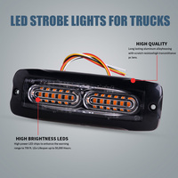 Feux stroboscopiques LED à montage en surface pour camions et voitures, feux de signalisation d'urgence pour calandre de véhicule
