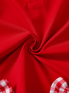 Vestido de Princesa con Lazo en el Cuello y Estampado de Fresas, Estilo Pastoral, para Niñas de 4 a 8 Años, 2026 - Product Image 5