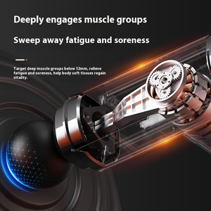 Pistolet de massage musculaire sportif de haute qualité en gros, contrôle de la durée, faible bruit, percussion des tissus profonds, marque OEM, 1 an - Product Image 5
