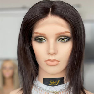 Peluca de cabello humano de encaje transparente Cabello eslavo europeo Calidad superior Sin enredos Sin cobertizo para mujeres de belleza - Product Image 1