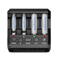 Cargador y Analizador de Baterías SKYRC NC2200 12V/2.0A de 4 Ranuras para Baterías AA AAA NiMH/NiCD con Descarga Turbo