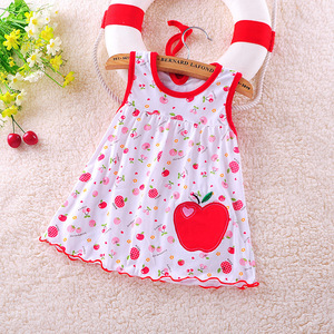 Vêtements d'été pour bébé, robe à fleurs pour tout-petits, haut pour filles, chemise sans manches, robe d'été pour bébé fille - Product Image 4