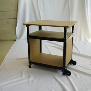 Adjustable-height Woodworking Workbench with Mobile Design - Product Image 2