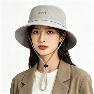 หมวกกันแดดปักลาย 3 มิติ UPF 50+ สำหรับทุกเพศ ระบายอากาศได้ดี มีสายรัดคาง ปีกกว้าง ป้องกันรังสียูวี เหมาะสำหรับตกปลาและกิจกรรมกลางแจ้ง - Product Image 1