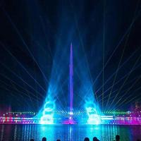 Fuente Musical para Parque Acuático al Aire Libre Controlada por DMX/PLC