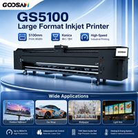 Machine d'impression numérique industrielle de 5100 mm pour papier peint, toile, maille, bannière en PVC, imprimante à solvant écologique super large de 5,1 m