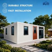 Maison extensible à double aile de 20 pieds à installation rapide, petit abri d'urgence et poste de sécurité mobile pour les secours