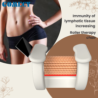 Gomecy Chaise de massage amincissante en bois à rouleaux, 22 bâtons roulants, 200 tr/min, pour salon de beauté et spa