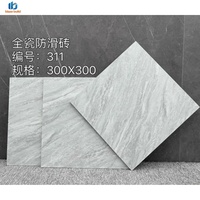 Carreaux de sol en porcelaine effet marbre pleine masse Blaze Build 300x300mm, finition mate antidérapante, pour salle de bain et cuisine - Vente en gros premium