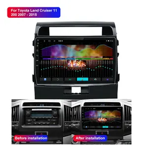 Gps di Navigazione Cruscotto Unità di Testa Multimediale Sistema Android Car Stereo Lettore Radio Per Toyota Landcruiser Lc 200 Serie