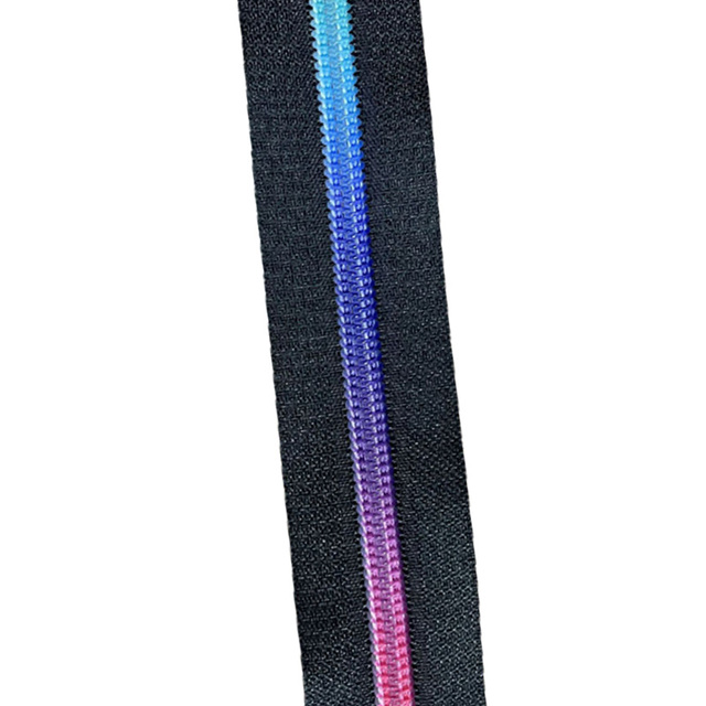 Wholesale Rainbow Nylon Zipper Clothing Accessories Well-Designed with Fashionable Slider Waterproof Feature Made of Plastic