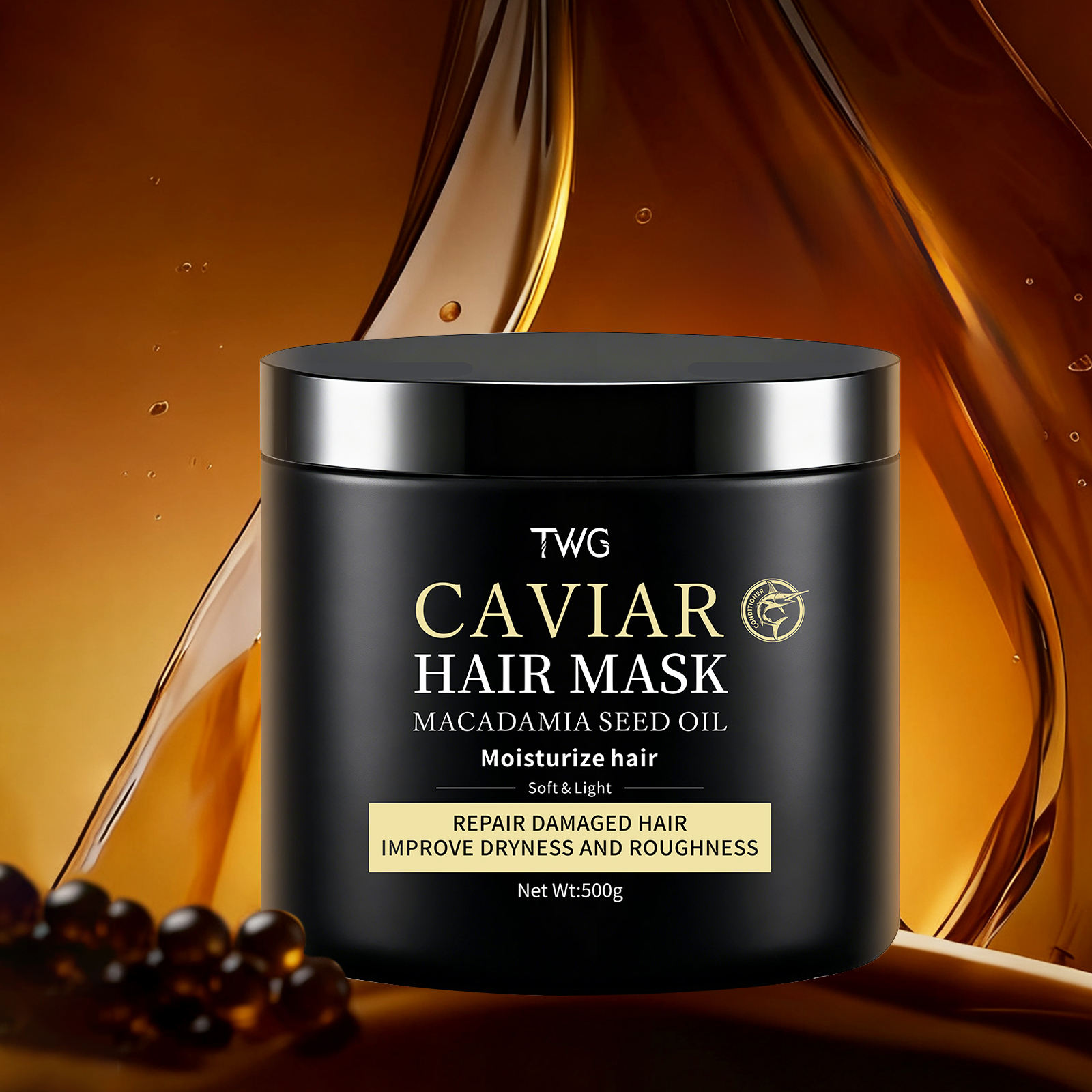 0052 TWG Masque capillaire au caviar 500g