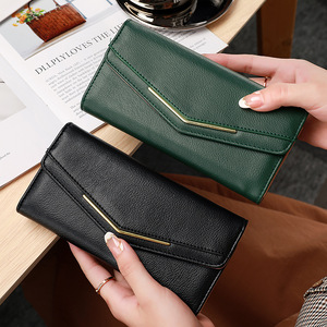 <span class=keywords><strong>Portafoglio</strong></span> Classico da Donna a Tre Ante con Tasca Portamonete, Borsa Organizer Spaziosa per Contanti <span class=keywords><strong>e</strong></span> <span class=keywords><strong>Carte</strong></span> - Product Image 4