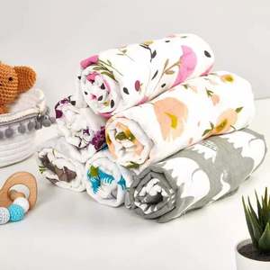 Popular Wholesale Custom 110*110 cm 100% Cotton <b>Muslin</b> Swaddle Wrap <b>Baby</b> Blanket - Product Image 2