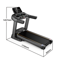 Tapis roulant de haute qualité et luxueux, robuste, grand modèle pour salle de sport, tapis roulant inclinable, tapis roulant pliable
