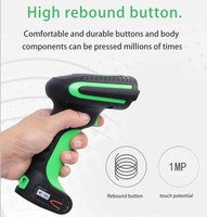 Lecteur de codes à barres USB portable 2D robuste avec stylo et lecteur de codes à barres avec état du stock