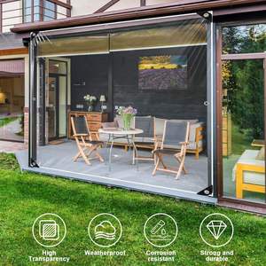 Bâches transparentes en vinyle PVC robuste 20 mil d'épaisseur bâche en verre <span class=keywords><strong>pour</strong></span> <span class=keywords><strong>serre</strong></span> <span class=keywords><strong>balcon</strong></span> jardin - Product Image 3
