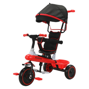 Bicicletas de pedal de 3 ruedas para niños Bicicletas de bebé y carros de empuje para niños pequeños de 2 a 6 años Hecho de plástico duradero - Product Image 2