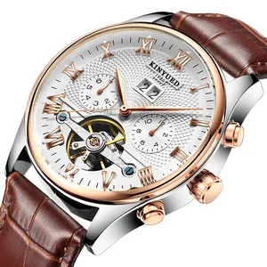 מותג המפעל j012 שעון עור אמיתי אופנה עמיד למים שעונים לגברים שעונים עיצוב יוקרתי קלאסי
