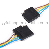 Connecteur de câblage de remorque 5 broches mâle-femelle SAEJ1128 12V-24V 2.5A avec gaine en PVC étamée