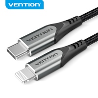 Câble USB Vention USB 2.0 C vers L 3A, câble USB de charge rapide, type PVC
