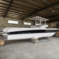 Bateau de pêche en fibre de verre YAMANE, bateau de pêche sportif rapide en fibre de verre, bateau de pêche professionnel en haute mer avec toit rigide
