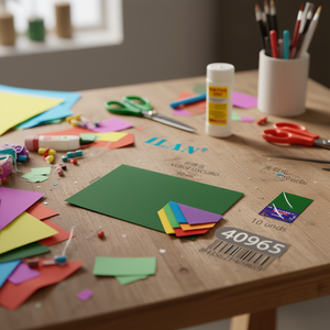 Feutre Ilan 40x60 cm Vert Foncé Tissu Non Tissé Matériel Artisanat - Product Image 3