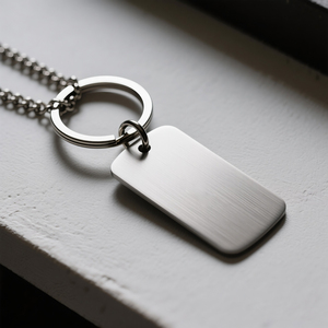 Sỉ nhà máy móc khóa thiết kế cá nhân hóa, móc khóa thép không gỉ trơn, móc khóa kim loại in logo tùy chỉnh, phụ kiện móc khóa - Product Image 4