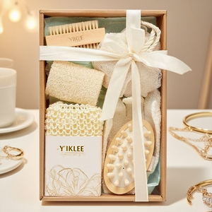 Kunden spezifisches Logo Körperpflege produkte Verpackungs box Körperpeeling-Set Papier boxen <span class=keywords><strong>Massage</strong></span> kamm Bad Set Verpackungs box - Product Image 2