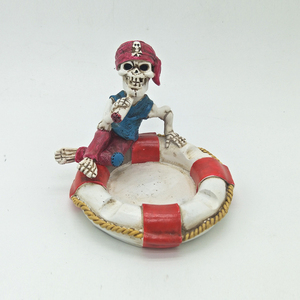 Bola de Nieve Náutica de Resina de México, Recuerdo del Caribe, Calavera Pirata, Globo de Nieve - Product Image 6