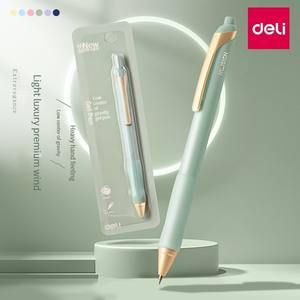ปากกาเจล Deli NS666 ปากกาทรงต่ำ น้ำหนักถ่วงศูนย์กลางต่ำ ด้ามจับโลหะ ให้ความรู้สึกถ่วงน้ำหนัก ปากกาลูกลื่นสีดำ คุณภาพสูง - Product Image 1