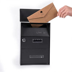 black outdoor letter box metal custom stainless steel boxes