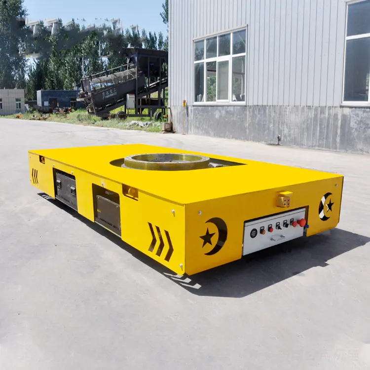 Hội thảo cơ giới 10ton chuyển xe đẩy giỏ hàng trackless Heavy Duty cuộn dây thép không gỉ chuyển giỏ hàng