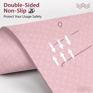 Tapete de <span class=keywords><strong>Yoga</strong></span> Ecológico de Doble Capa de TPE de 6mm con Correa de Transporte, Antideslizante, Plegable, Duradero, con Logotipo Personalizable e Impresión UV - Product Image 4