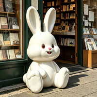 Sculptures d'animaux sur mesure de toutes sortes pour la décoration de magasins, sculptures d'animaux en fibre de verre de style dessin animé