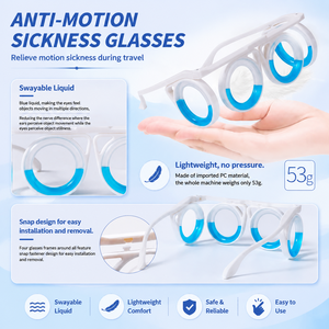 <span class=keywords><strong>Gafas</strong></span> Antináuseas <span class=keywords><strong>para</strong></span> Viajes en Auto, Barco y Avión, de Plástico, <span class=keywords><strong>para</strong></span> Aliviar las Náuseas, <span class=keywords><strong>para</strong></span> Pascua, Graduación, Venta al Por Mayor de Fábrica OEM ODM, Portátiles - Product Image 4