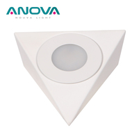 Spot LED ultra-plat pour armoire de cuisine, encastré/en saillie, 12V 3.3W SMD, design nordique/européen, éclairage tactile pour meuble