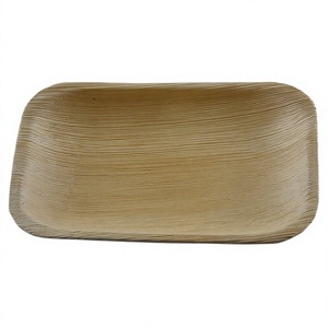 Bandeja Rectangular Desechable Ecológica de Hoja de Palma de 8 Pulgadas, Vajilla Biodegradable para Servir Alimentos, para Bodas, Marca OEM - Product Image 1