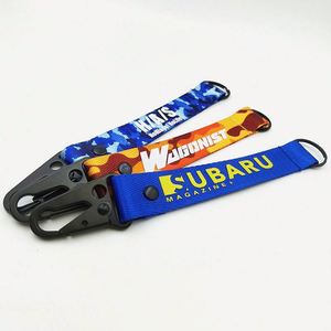 Llaveros Promocionales Personalizados al por Mayor con Logotipo, Mosquetones, Llaveros de Poliéster, Cordones de Muñeca de Camuflaje - Product Image 6