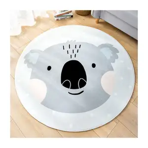 European Geometric Baby Round Carpet Children Bedroom Rugs And Carpets Computer Chair Floor Mat Cloakroom Carpet For Living Room