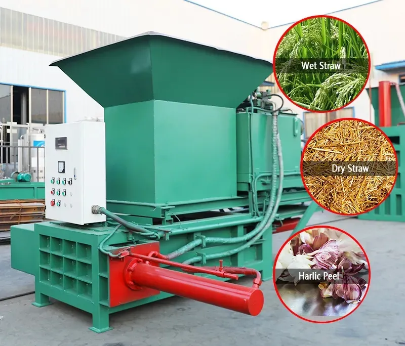 Empacadora de ensilaje de maíz de heno cuadrado Horizontal para agricultura completamente automática Empacadora de hierba de paja de alta calidad