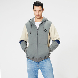 <span class=keywords><strong>Cardigan</strong></span> Personalizado de Manga Longa, Moletom Casual Solto para Homens, Jaqueta com Zíper e Capuz - Product Image 4