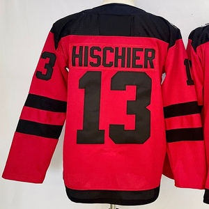 Maillots de hockey cousus pour hommes 86 Jack Hughes  Nico Hischier 30 <span class=keywords><strong>Martin</strong></span> Brodeur - Product Image 5