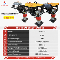 Compacteur vibrant industriel OEM pour terrassement avec moteur puissant pour la construction routière