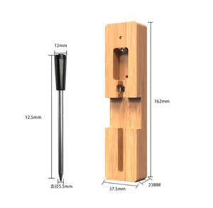 Thermomètre à viande étanche transfrontalier intelligent avec application, sonde de température sans fil Bluetooth pour fours - Product Image 2